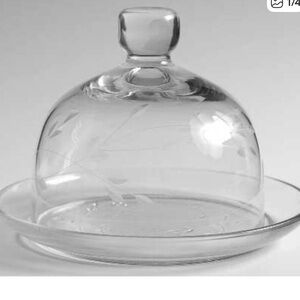 Princess House Domed Cover Butter Or Small Cheese Dish Vtg 90’s-Heritage pattern